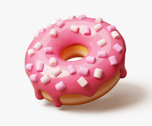 Donut with Marshmallows