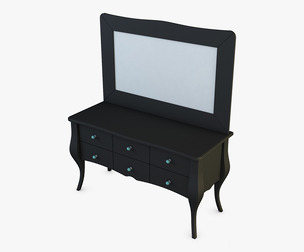 Arron Cosmetic Dressing Table 3D Model