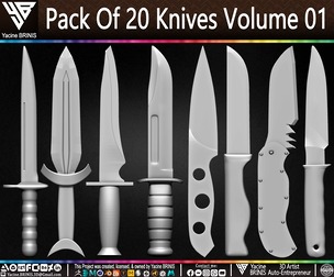 Pack Of 20 Knives Volume 01