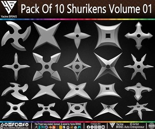 Pack Of 10 Shurikens Volume 01