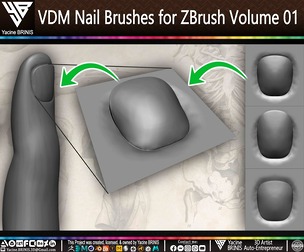 VDM Nail Brushes for ZBrush Volume 01