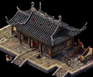 Game Model - Broken Temple of the main hall