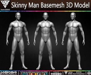 Skinny Man Basemesh 3D Model