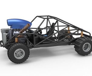 Uphill Sand Racing Dragster Base Version 4 Scale 1:25