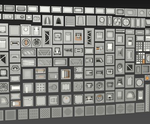 Industrial Kitbash - 13 - 200 pieces