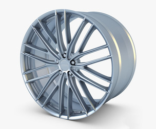 Vossen VFS4 20 Wheel Silver 3D Model