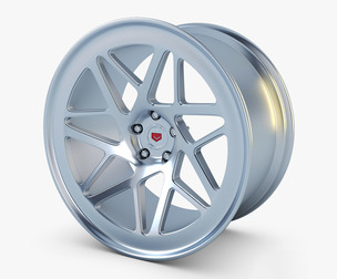 Vossen LC-109T 19 Wheel Silver 3D Model