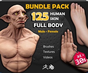 125 Real Human Skin Brushes /Alpha Pack! ((OFF 30% ))