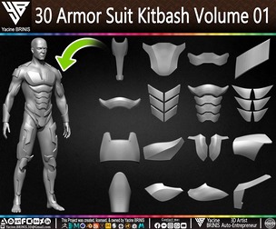 30 Armor Suit Kitbash Volume 01