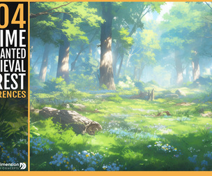 404 Anime Enchanted Medieval Forest