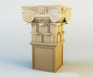 Column Capital 3D Model