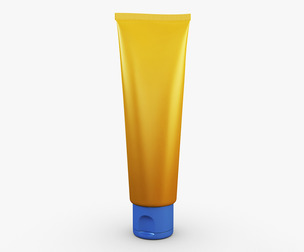 Cosmetic Cream Tube v 2 3D Model