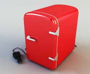 Mini Fridge 3D Model