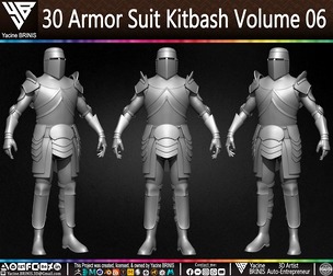 30 Armor Suit Kitbash Volume 06