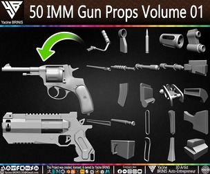 50 IMM Gun Props Volume 01