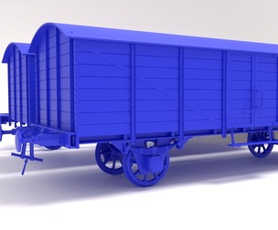 Type GR20 railway wagon - close