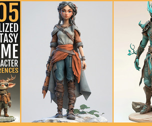 505 Stylized Fantasy game Character