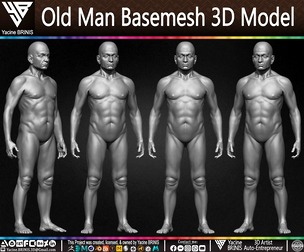 Old Man Basemesh 3D Model