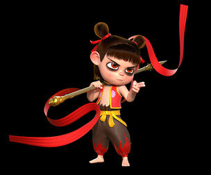 Ne Zha Character Rig 3D model