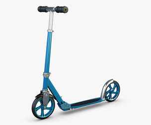 Kick Scooter blue 3D Model
