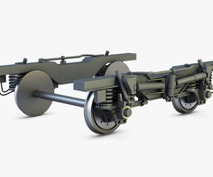 High Speed Train Chassis v 1 3D Model
