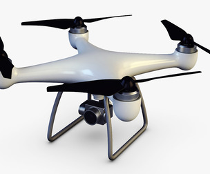 Drone Quadcopter v 1 3d Model