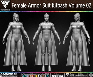 Female Armor Suit Kitbash Volume 02