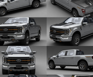 The 2021 F-Raptor F150 Tremor full-size large off-road American Series pickup truck