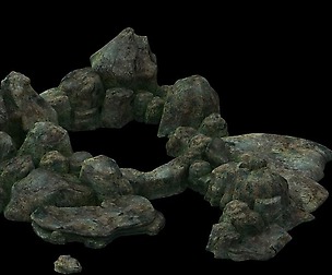 Game model - the size of stone dry grove