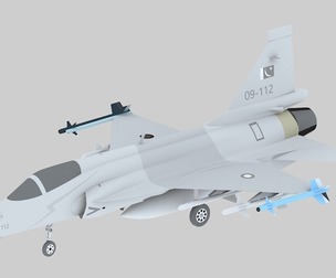 JF17 JF-17 fighter three-dimensional