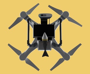UCAV MILITARY DRONE QUADCOPTER MISSILE TORPEDO ANTI-TANK BOMBER