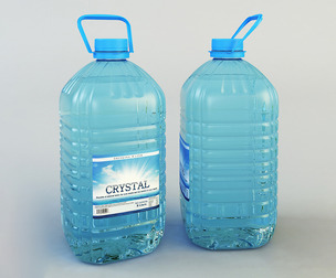Water Bottle 5 liter 3d Model