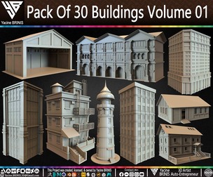 Pack Of 30 Buildings Volume 01