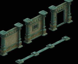 Game Model - Palace Palace gorgeous palace wall 1