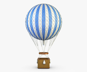 Hot Air Balloon v 2 3D Model