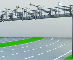 Multi Lane Free Flow 3d Model