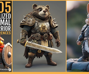 505 Stylized Animal Warrior