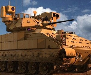 M2A3 Bradley Tank Fighting Vehicle Tank Military vehicle U.S. Army tan