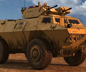 M1117 Defender ASV Armored Security Vehicle Tank Military Vehicle U.