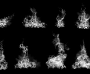 Realistic Smoke Seam Overlays, Smoke Effect Background, EPS File