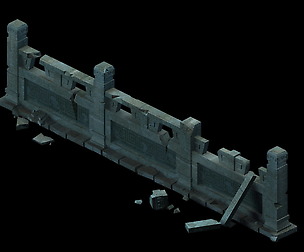 Game Model - Ghetto Area Broken Platform Fence 1