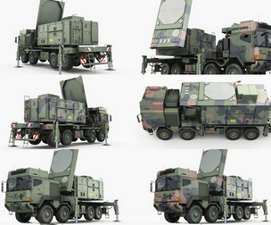 MAN truck armored chassis radar MPQ53 radar MPQ53 radar truck mil