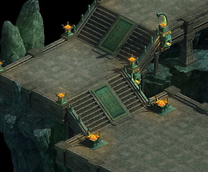 Game model - Gung Ho Area staircase