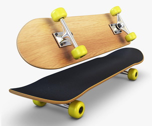 Skateboard v 2 3D Model