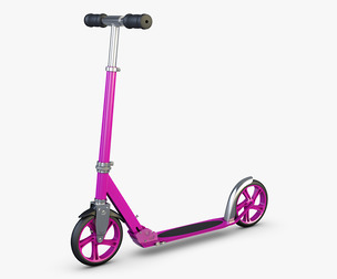 Kick Scooter pink 3D Model