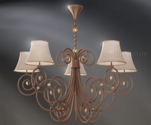Forged chandelier