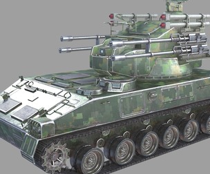 PBR PGZ04 Self-propelled anti-aircraft gun PGZ04 4-barrel self-propelled