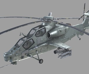 PBR WZ10E gunship helicopter Land Aviation Z10 helicopter Wuzhi 10