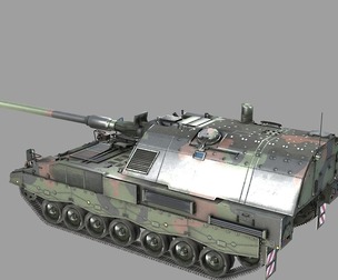 PBR German Pzh2000 Pzh2000 self-propelled howitzer