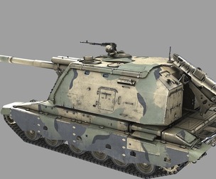 PBR Russian 2S19 MstaS self-propelled howitzer Self-propelled gun Ms